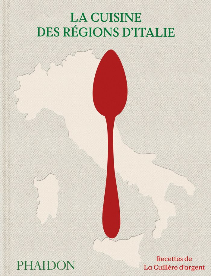 Couverture du livre « La cuisine des régions d'Italie : recettes de La cuillère d'argent » de Collectif, librairie Les Contes Infusés à Corte