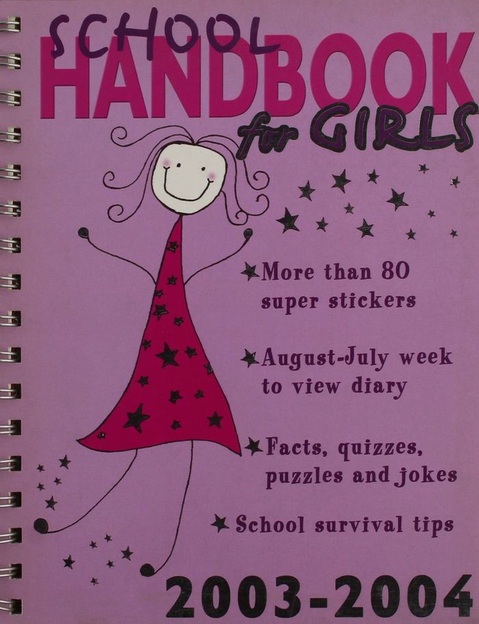 Couverture du livre « SCHOOL HANDBOOK FOR GIRLS 2003-2004 » de Kelly Miles, librairie Les Contes Infusés à Corte