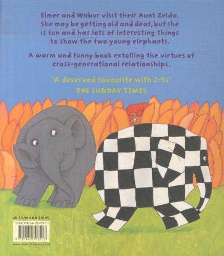 Quatrième de couverture de « ELMER PICTURE BOOKS - ELMER AND AUNT ZELDA »