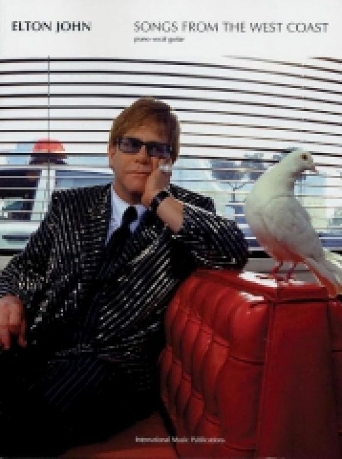 Couverture du livre « ELTON JOHN: SONGS FROM THE WEST COAST PIANO, VOIX, GUITARE » de John, (artist) Elton, librairie Les Contes Infusés à Corte
