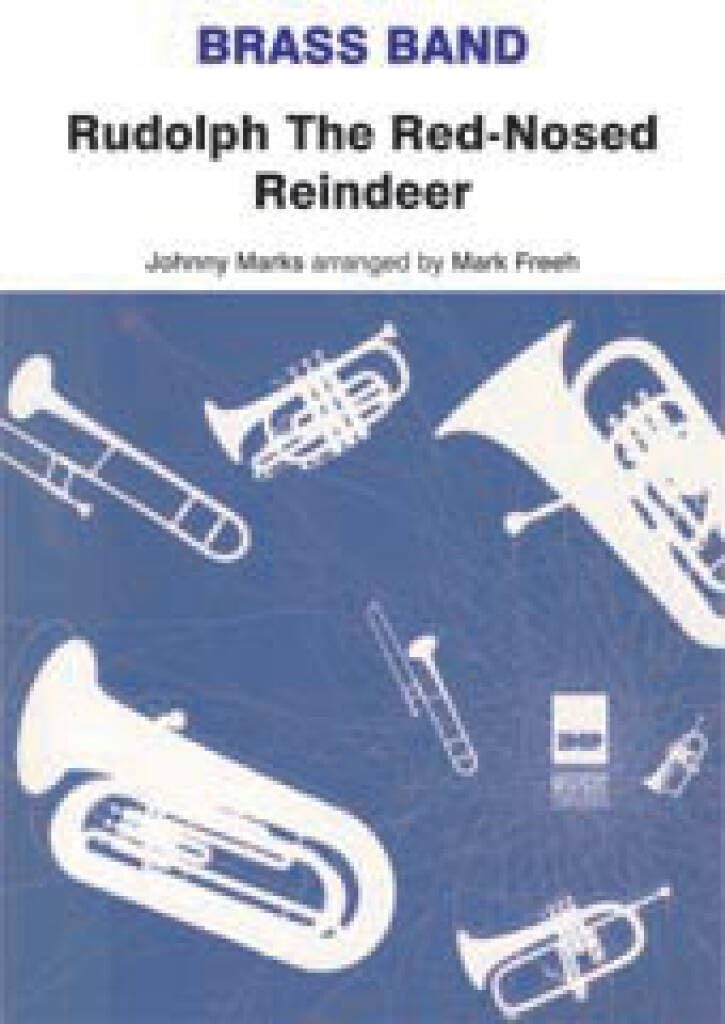 Couverture du livre « BRASS BAND: RUDOLPH THE RED NOSE REINDEER », librairie Les Contes Infusés à Corte