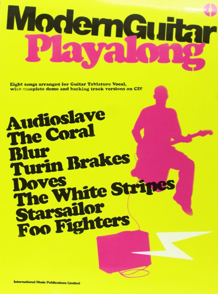 Couverture du livre « MODERN GUITAR PLAYALONG GUITARE+CD » de Auteurs Divers, librairie Les Contes Infusés à Corte