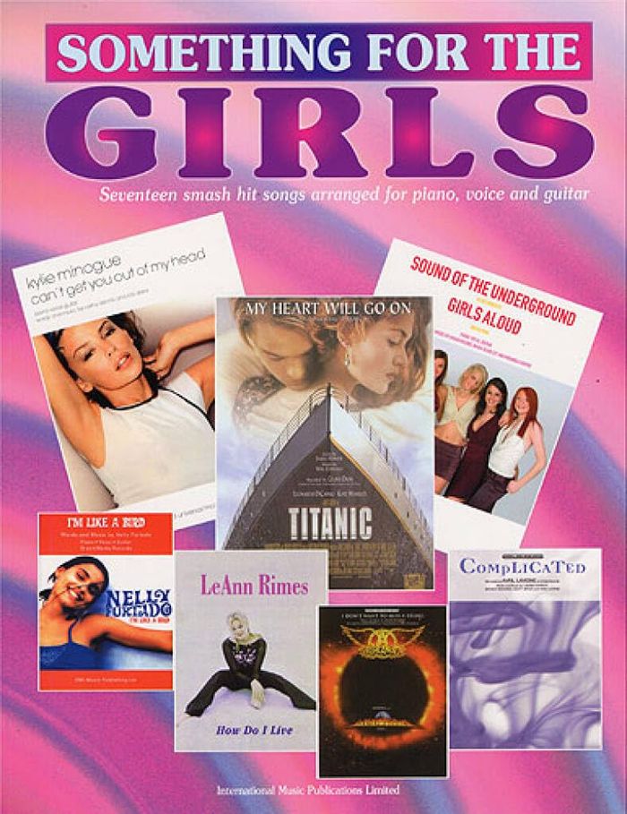 Couverture du livre « SOMETHING FOR THE GIRLS PIANO, VOIX, GUITARE », librairie Les Contes Infusés à Corte