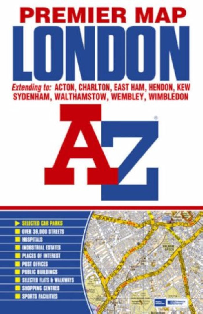 Couverture du livre « **LONDON AZ*STREET ATLAS » de Xxx, librairie Les Contes Infusés à Corte