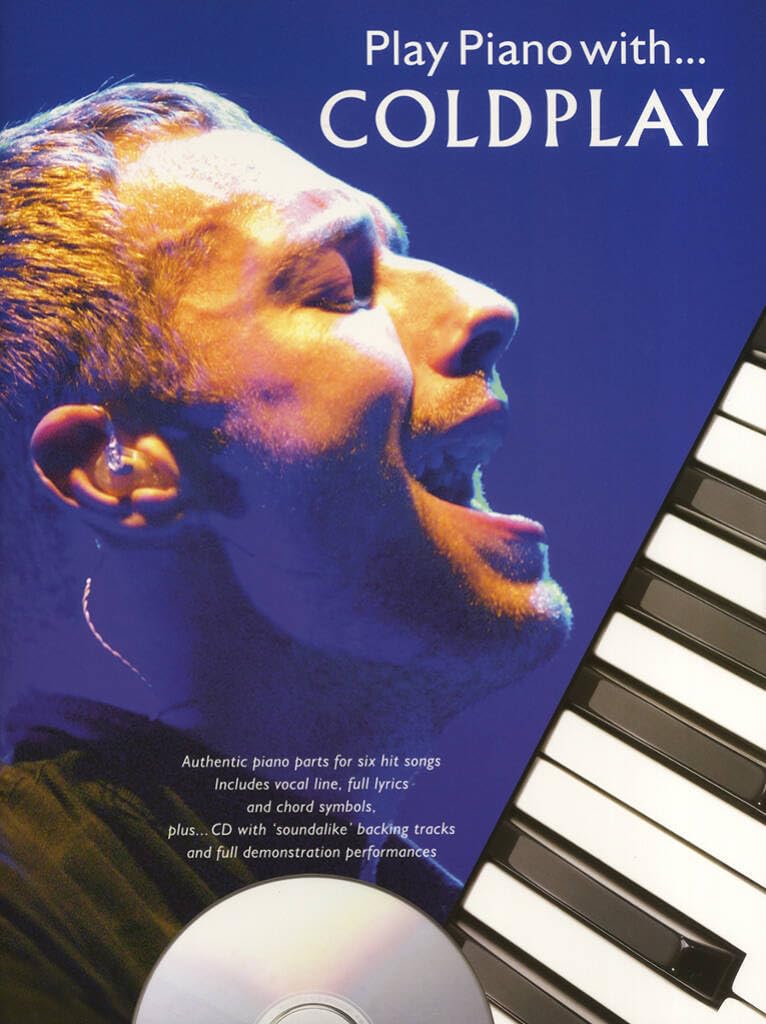 Couverture du livre « PLAY PIANO WITH... COLDPLAY PIANO, VOIX, GUITARE+CD » de (artist) Coldplay, librairie Les Contes Infusés à Corte