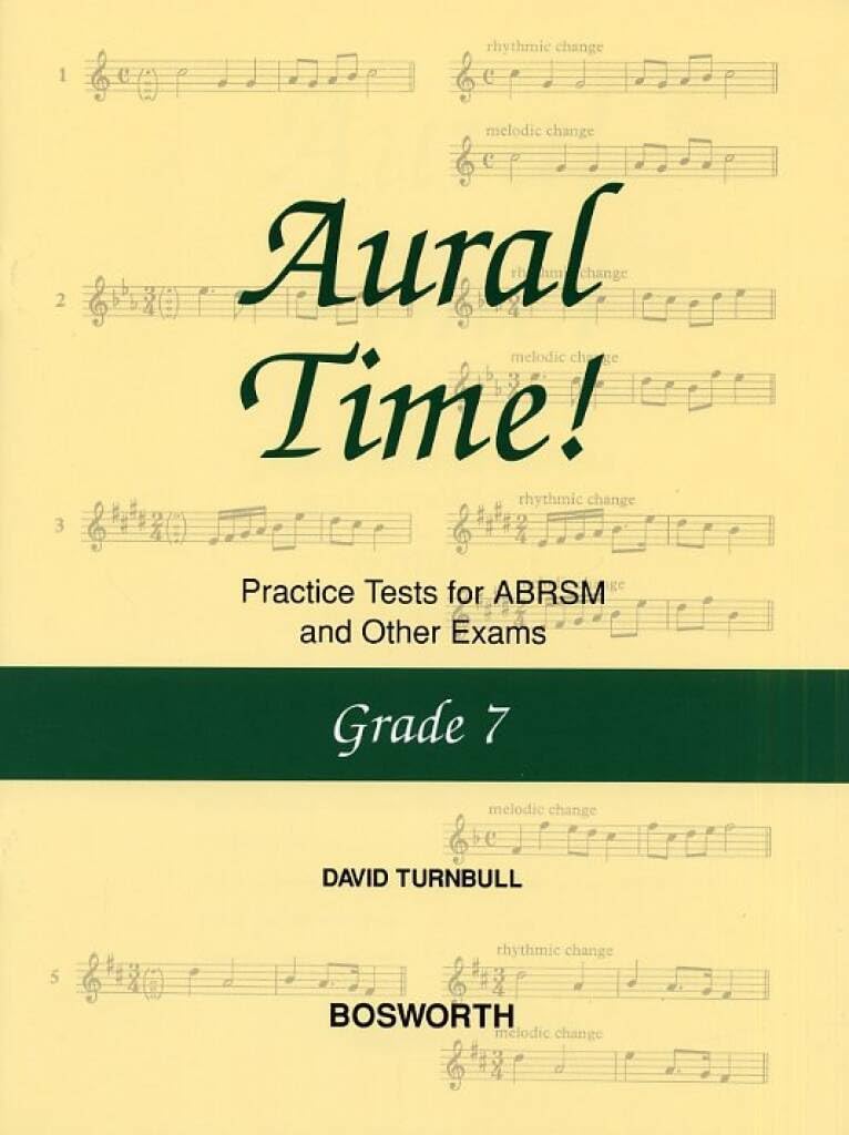 Couverture du livre « DAVID TURNBULL: AURAL TIME! PRACTICE TESTS - GRADE 7 », librairie Les Contes Infusés à Corte