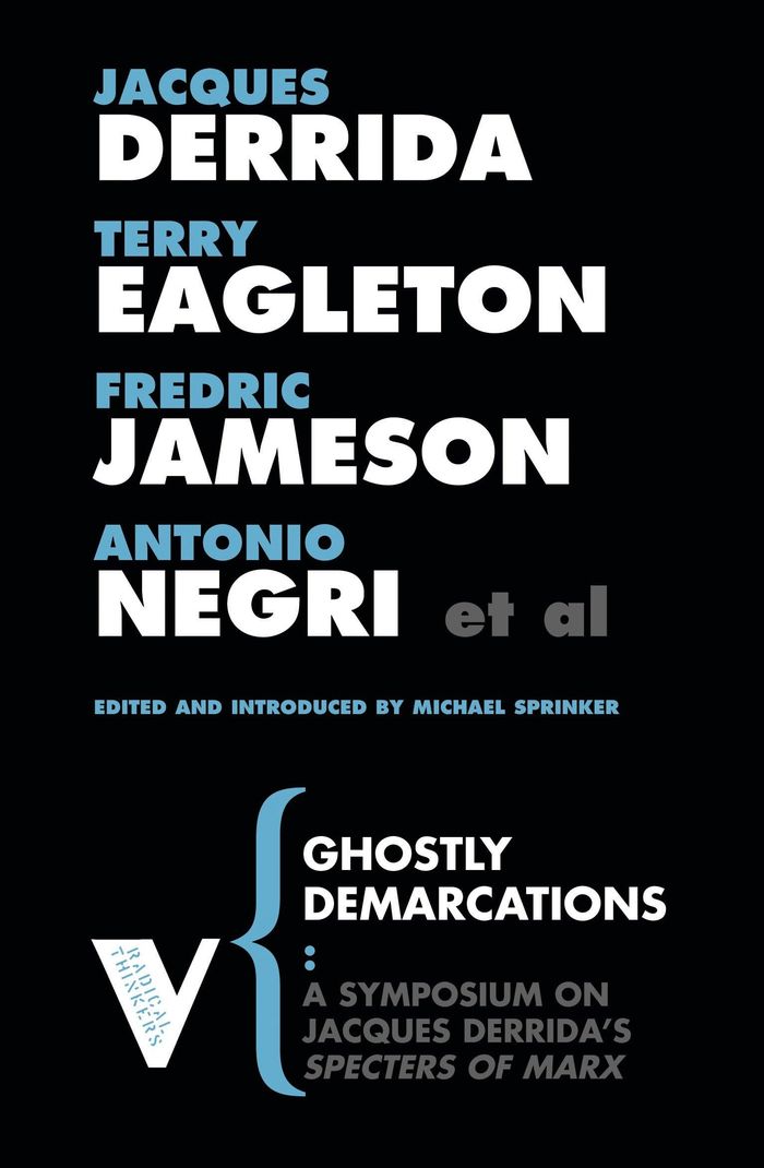Couverture du livre « GHOSTLY DEMARCATIONS » de Derrida, Eagleton, J, librairie Les Contes Infusés à Corte