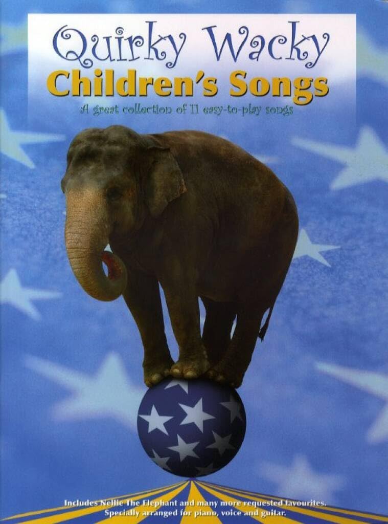 Couverture du livre « QUIRKY WACKY CHILDREN S SONGS PIANO, VOIX, GUITARE » de Auteurs Divers, librairie Les Contes Infusés à Corte