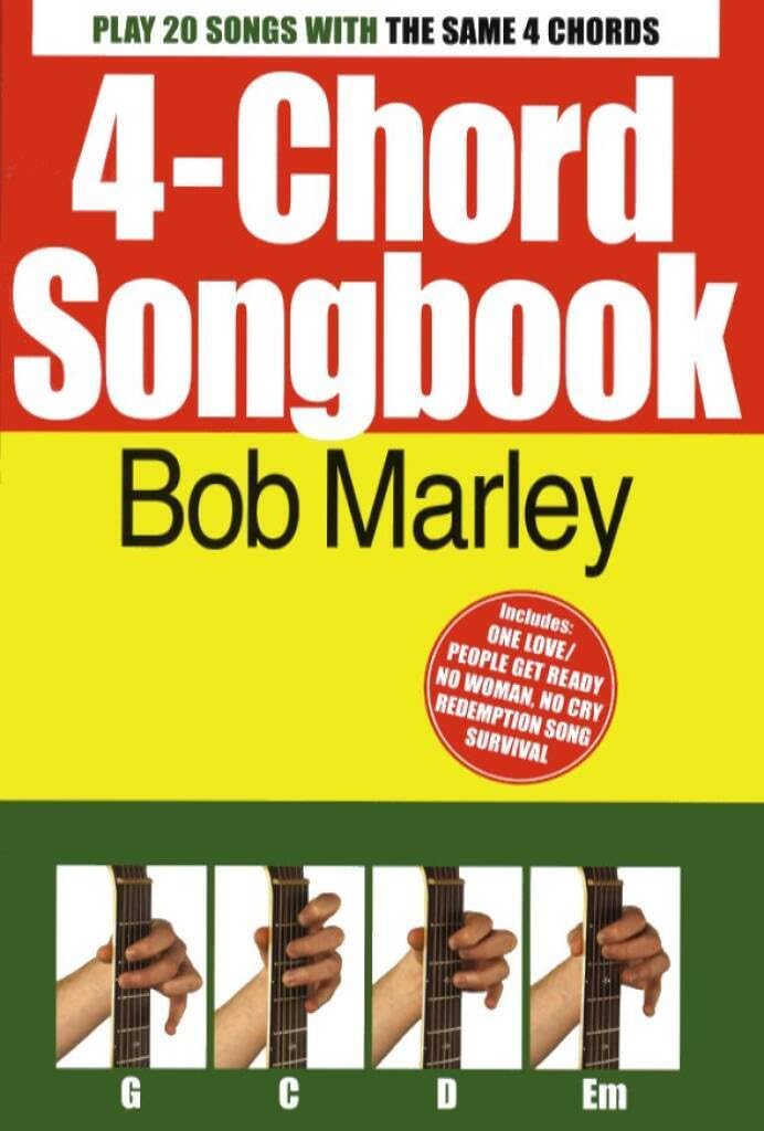 Couverture du livre « 4-CHORD SONGBOOK: BOB MARLEY » de Marley, (artist) Bob, librairie Les Contes Infusés à Corte