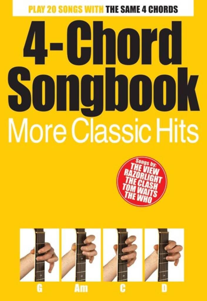 Couverture du livre « 4-CHORD SONGBOOK - MORE CLASSIC HITS » de Auteurs Divers, librairie Les Contes Infusés à Corte