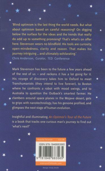 Quatrième de couverture de « AN OPTIMIST'S TOUR OF THE FUTURE »