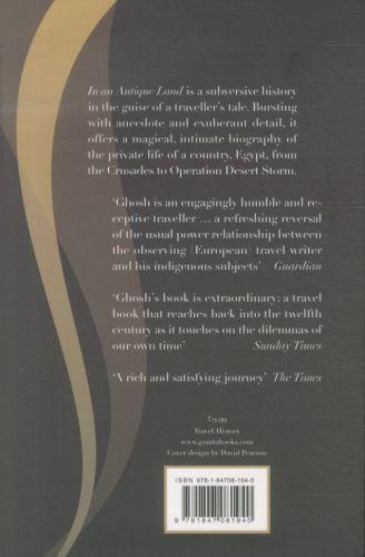Quatrième de couverture de « IN AN ANTIQUE LAND »