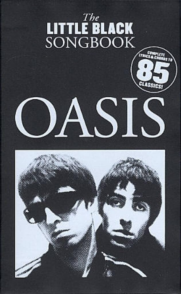Couverture du livre « THE LITTLE BLACK SONGBOOK : OASIS » de (artist) Oasis, librairie Les Contes Infusés à Corte