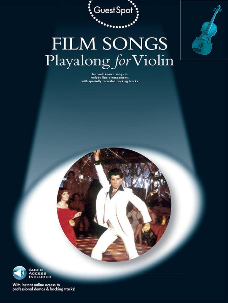 Couverture du livre « GUEST SPOT: FILM SONGS PLAYALONG FOR VIOLIN (BOOK/2CDS) +CD » de Harrop, (editor) Sam, librairie Les Contes Infusés à Corte