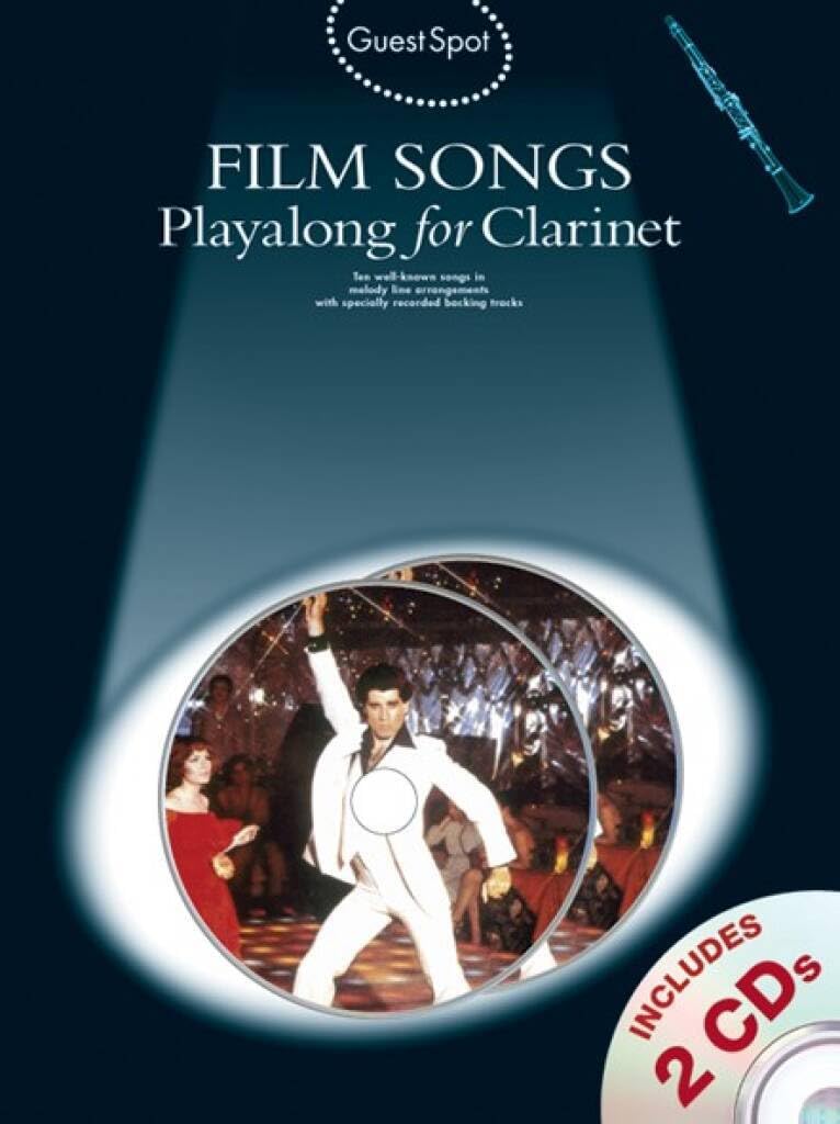 Couverture du livre « GUEST SPOT: FILM SONGS PLAYALONG FOR CLARINET (BOOK AND 2 CDS) +CD » de Harrop, (editor) Sam, librairie Les Contes Infusés à Corte