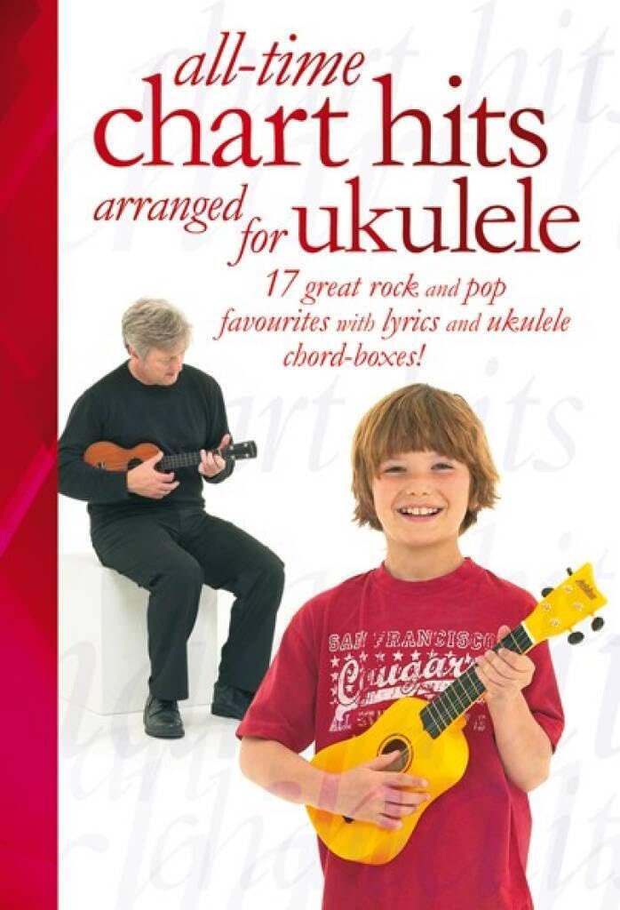 Couverture du livre « ALL-TIME CHART HITS ARRANGED FOR UKULELE » de Harrison, (edi David, librairie Les Contes Infusés à Corte