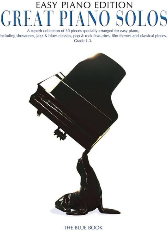 Couverture du livre « GREAT PIANO SOLOS - THE BLUE BOOK (EASY PIANO EDITION) PIANO » de Wheeler, (edit Jenni, librairie Les Contes Infusés à Corte