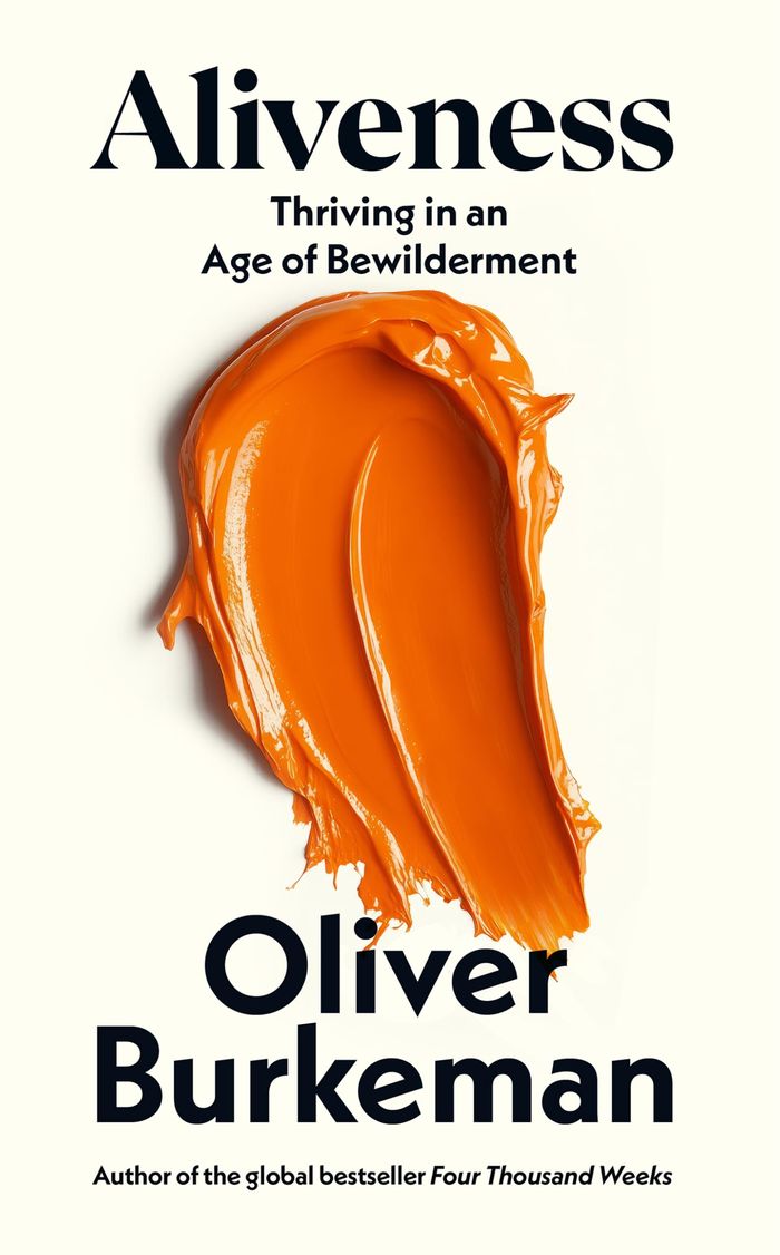 Couverture du livre « ALIVENESS - GETTING THINGS DONE IN AN AGE OF BEWILDERMENT » de Oliver Burkeman, librairie Les Contes Infusés à Corte
