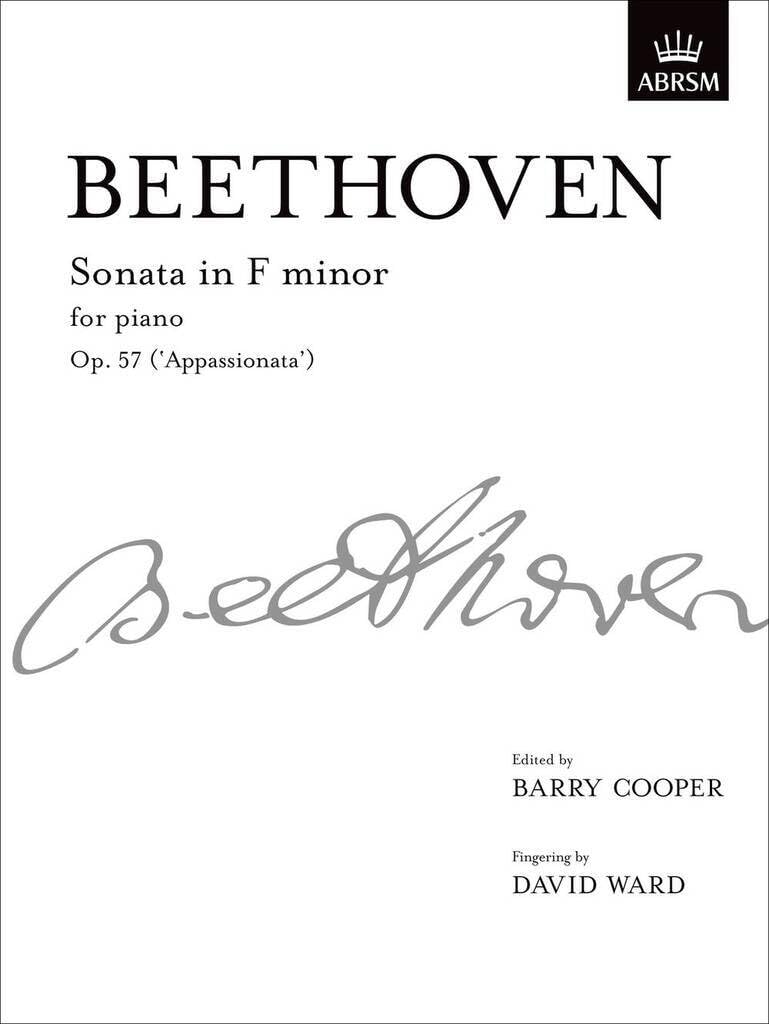 Couverture du livre « LUDWIG VAN BEETHOVEN: SONATA IN F MINOR FOR PIANO OP.57 (APPASSIONATA) PIANO » de Beethoven, Va Ludwig, librairie Les Contes Infusés à Corte