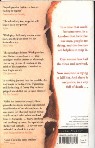 Quatrième de couverture de « A LOVELY WAY TO BURN »