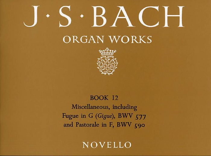 Couverture du livre « JOHANN SEBASTIAN BACH : ORGAN WORKS BOOK 12 - ORGUE » de Jean Sebastien Bach, librairie Les Contes Infusés à Corte