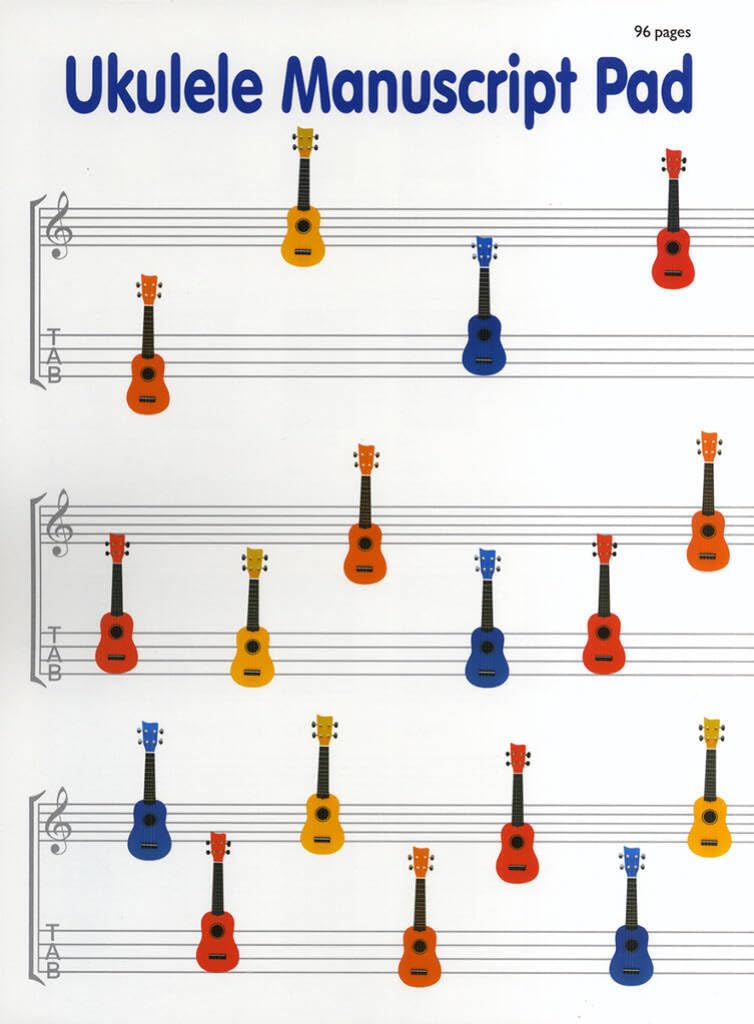 Couverture du livre « UKULELE MANUSCRIPT PAPER LIVRE SUR LA MUSIQUE » de Auteurs Divers, librairie Les Contes Infusés à Corte