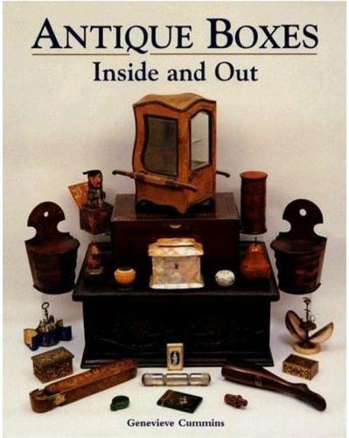 Couverture du livre « ANTIQUE BOXES INSIDE AND OUT /ANGLAIS », librairie Les Contes Infusés à Corte
