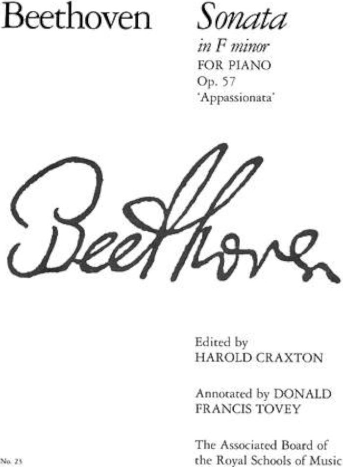 Couverture du livre « LUDWIG VAN BEETHOVEN: SONATA IN F MINOR FOR PIANO OP.57 (APPASSIONATA) PIANO » de Beethoven, Va Ludwig, librairie Les Contes Infusés à Corte