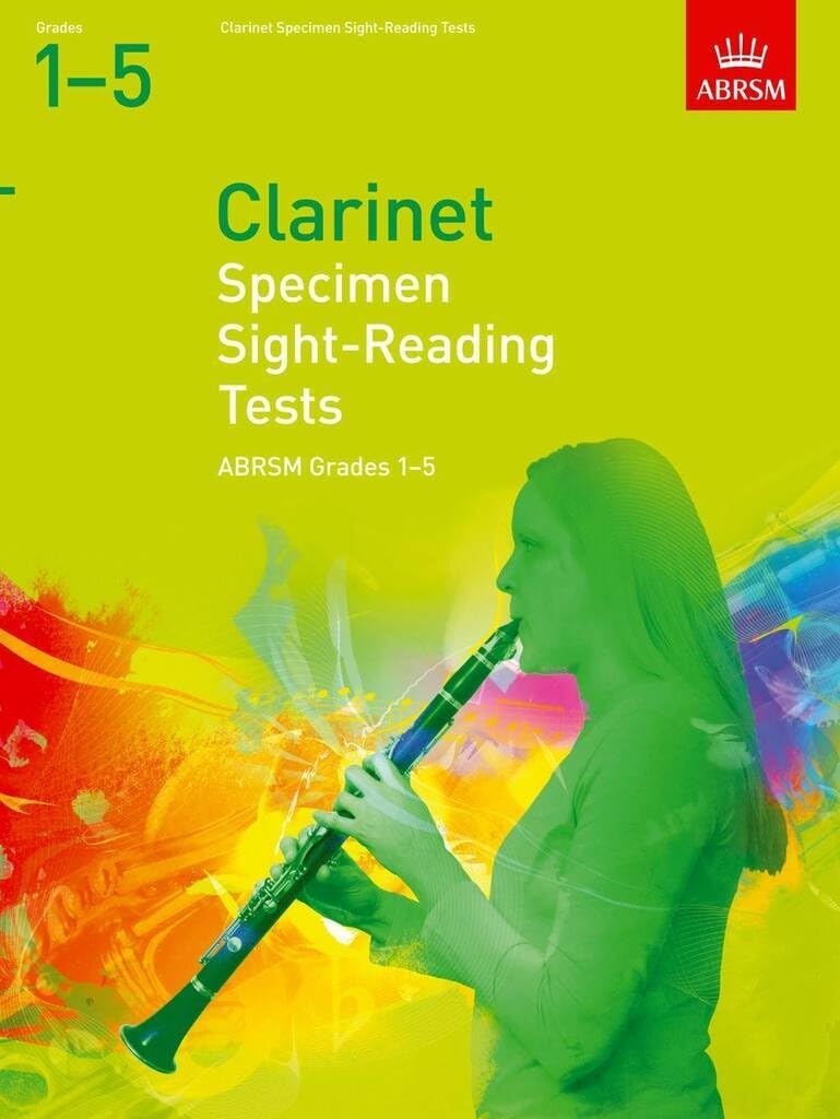Couverture du livre « ABRSM SPECIMEN SIGHT-READING TESTS FOR CLARINET GRADE 1-5 » de Auteurs Divers, librairie Les Contes Infusés à Corte