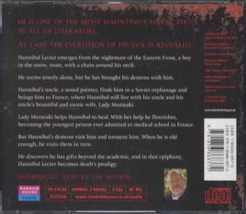Quatrième de couverture de « HANNIBAL RISING »