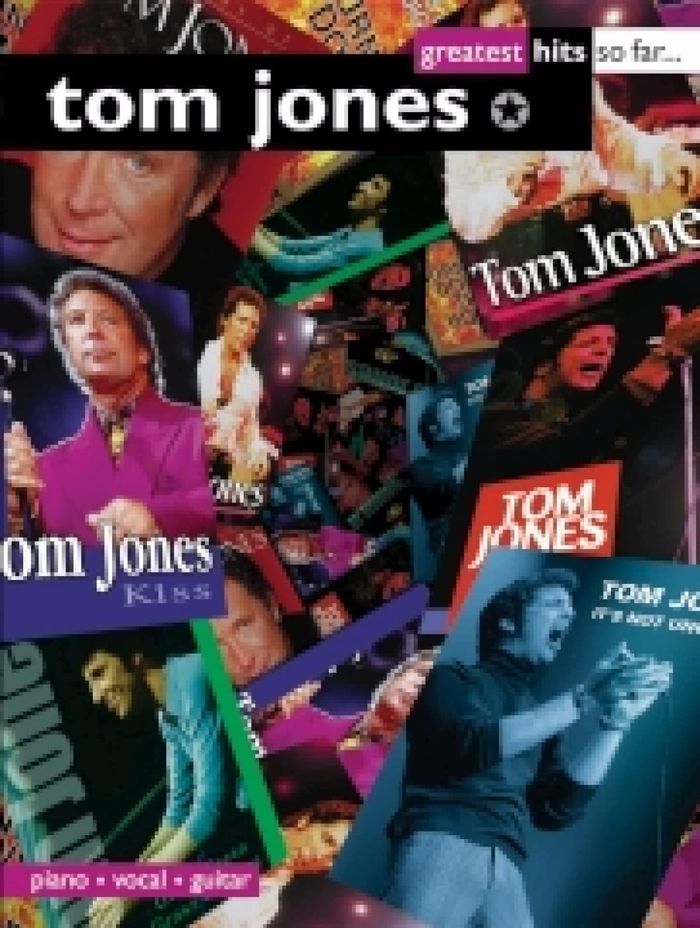 Couverture du livre « TOM JONES: GREATEST HITS SO FAR... PIANO, VOIX, GUITARE » de Jones, (artist) Tom, librairie Les Contes Infusés à Corte