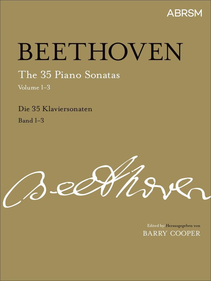 Couverture du livre « LUDWIG VAN BEETHOVEN: THE 35 PIANO SONATAS VOLUMES 1-3 (PAPERBACK) PIANO » de Beethoven, Va Ludwig, librairie Les Contes Infusés à Corte