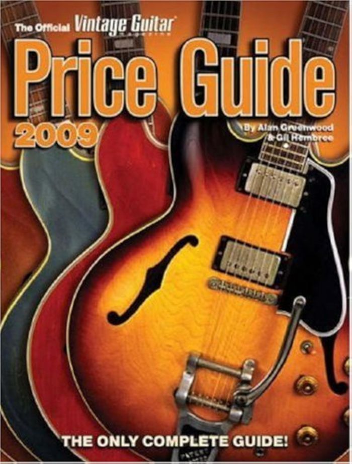 Couverture du livre « VINTAGE GUITAR PRICE GUIDE 2009 » de Alan Greenwood, Hem, librairie Les Contes Infusés à Corte