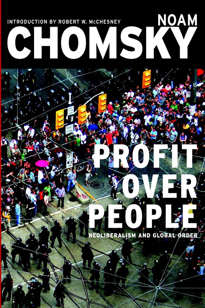 Couverture du livre « PROFITS OVER PEOPLE - NEOLIBERALISM AND THE NEW ORDER » de Noam Chomsky, librairie Les Contes Infusés à Corte