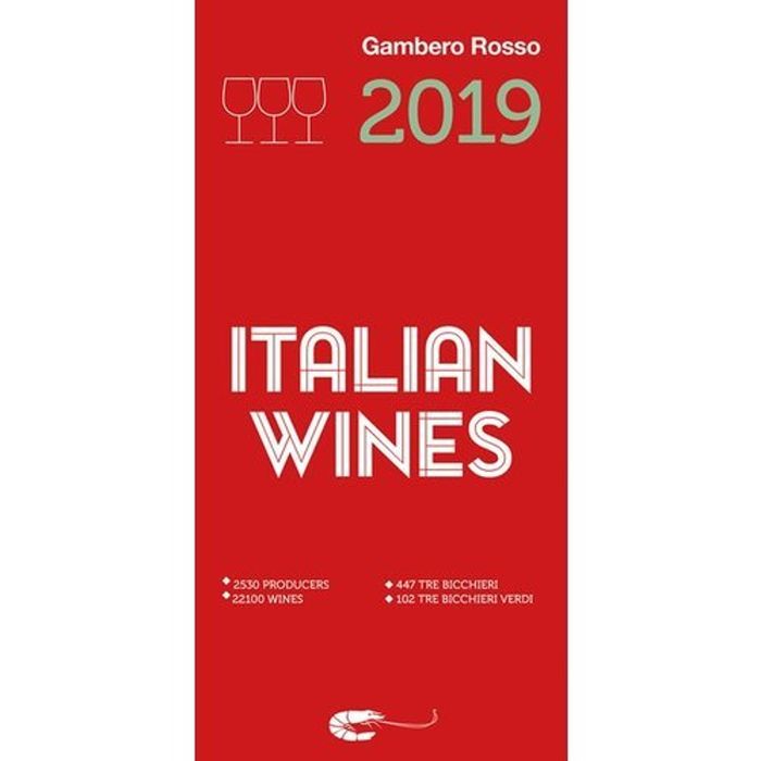 Couverture du livre « ITALIAN WINES 2019 /ANGLAIS » de Xxx, librairie Les Contes Infusés à Corte