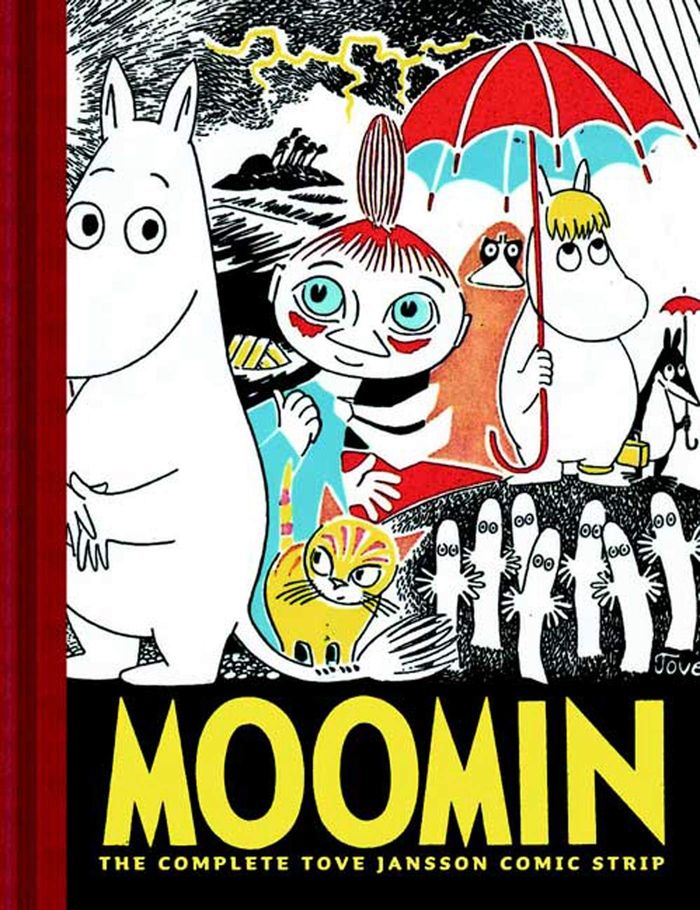 Couverture du livre « MOOMIN: THE COMPLETE COMIC STRIP - MOOMIN BOOK ONE - THE COMPLETE TOVE JANSSON COMIC STRIP » de Tove Jansson, librairie Les Contes Infusés à Corte