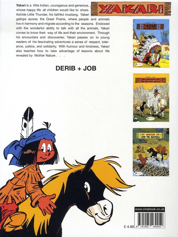 Quatrième de couverture de « YAKARI - TOME 2 AND THE WHITE BUFFALO »