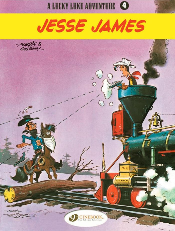Couverture du livre « LUCKY LUKE - TOME 4 JESSE JAMES » de Morris, librairie Les Contes Infusés à Corte