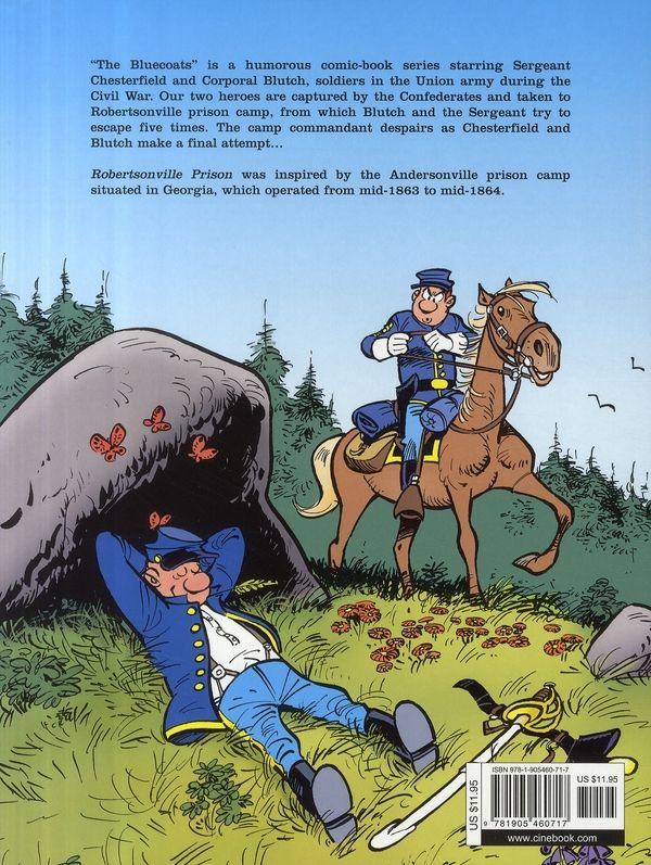 Quatrième de couverture de « THE BLUECOATS - TOME 1 ROBERTSONVILLE PRISON »