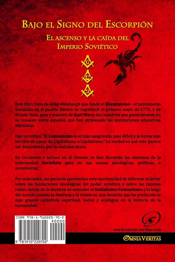 Quatrième de couverture de « BAJO EL SIGNO DEL SCORPION »