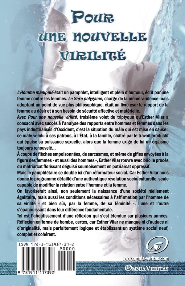 Quatrième de couverture de « POUR UNE NOUVELLE VIRILITE »