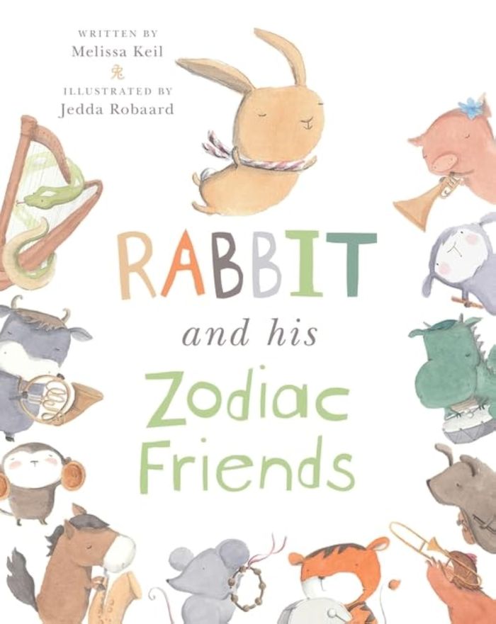 Couverture du livre « RABBIT AND HIS ZODIAC FRIENDS » de Keil, Melissa, Robaa, librairie Les Contes Infusés à Corte