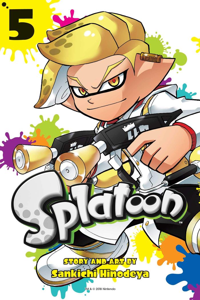 Couverture du livre « SPLATOON, VOL. 5 - VOLUME 5 » de Sankichi Hinodeya, librairie Les Contes Infusés à Corte