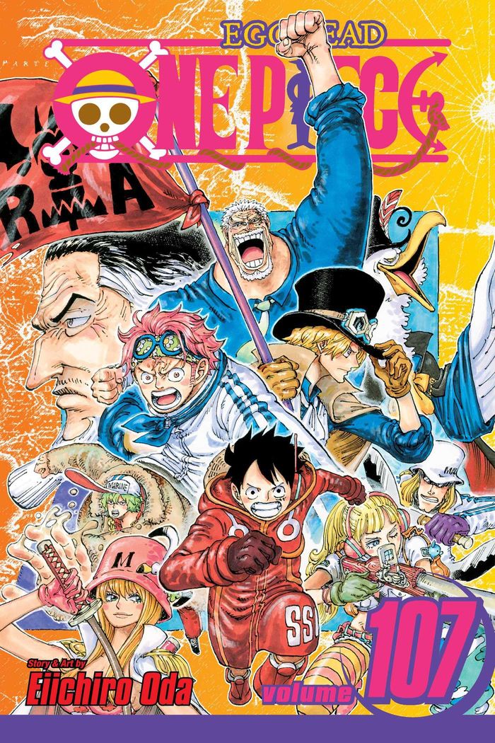 Couverture du livre « ONE PIECE, VOL. 107 - VOLUME 107 » de Eiichiro Oda, librairie Les Contes Infusés à Corte