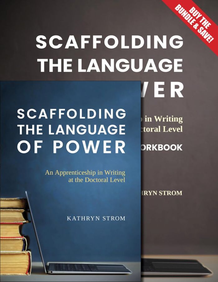 Couverture du livre « SCAFFOLDING THE LANGUAGE OF POWER IN ACADEMIA - SCAFFOLDING THE LANGUAGE OF POWER - WORKBOOK BUNDLE » de Kathryn Strom, librairie Les Contes Infusés à Corte