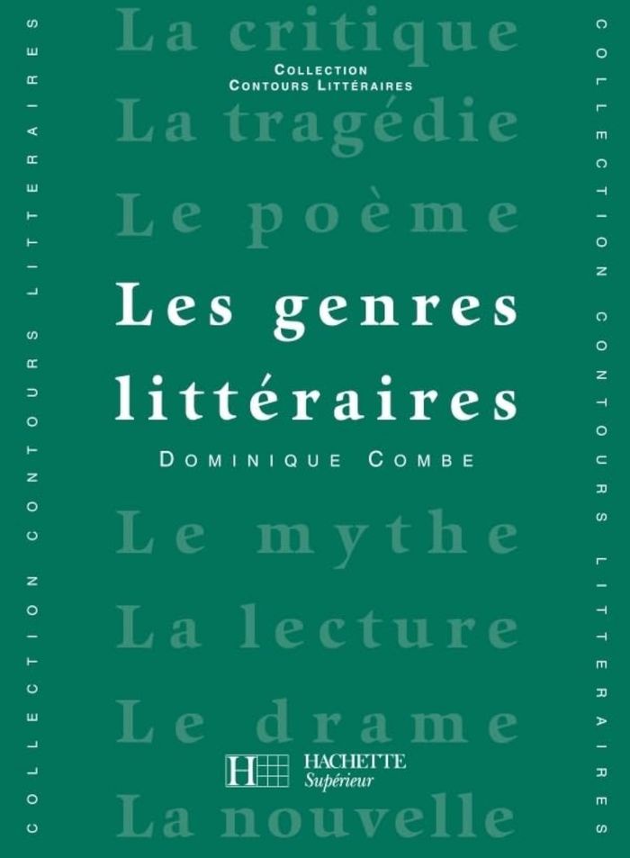 Couverture du livre « LES GENRES LITTERAIRES » de Vercier/combe, librairie Les Contes Infusés à Corte