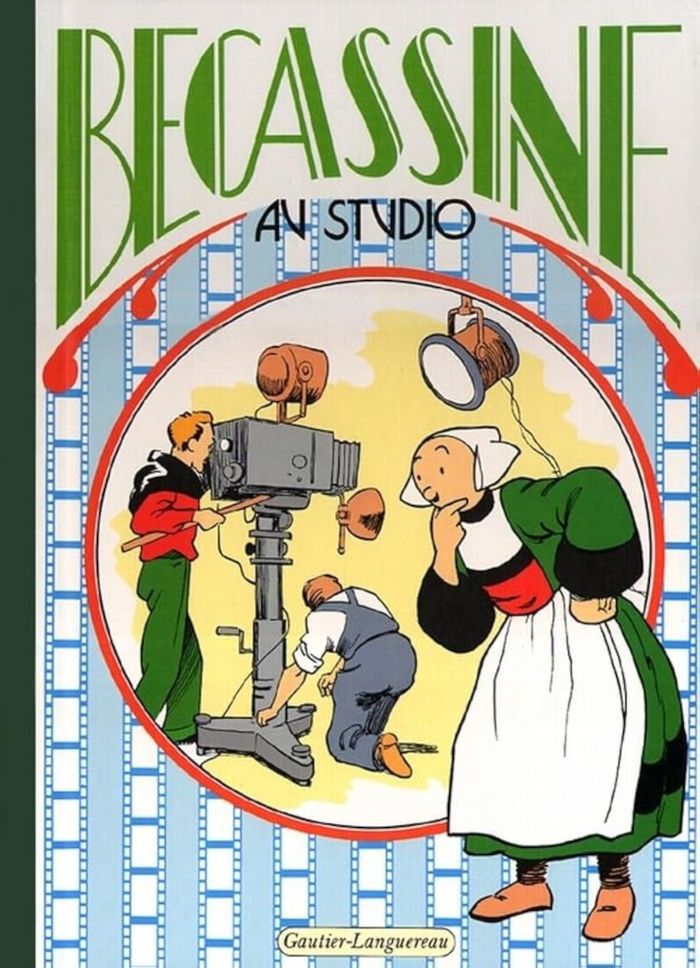 Couverture du livre « BECASSINE AU STUDIO » de Caumery/pinchon, librairie Les Contes Infusés à Corte