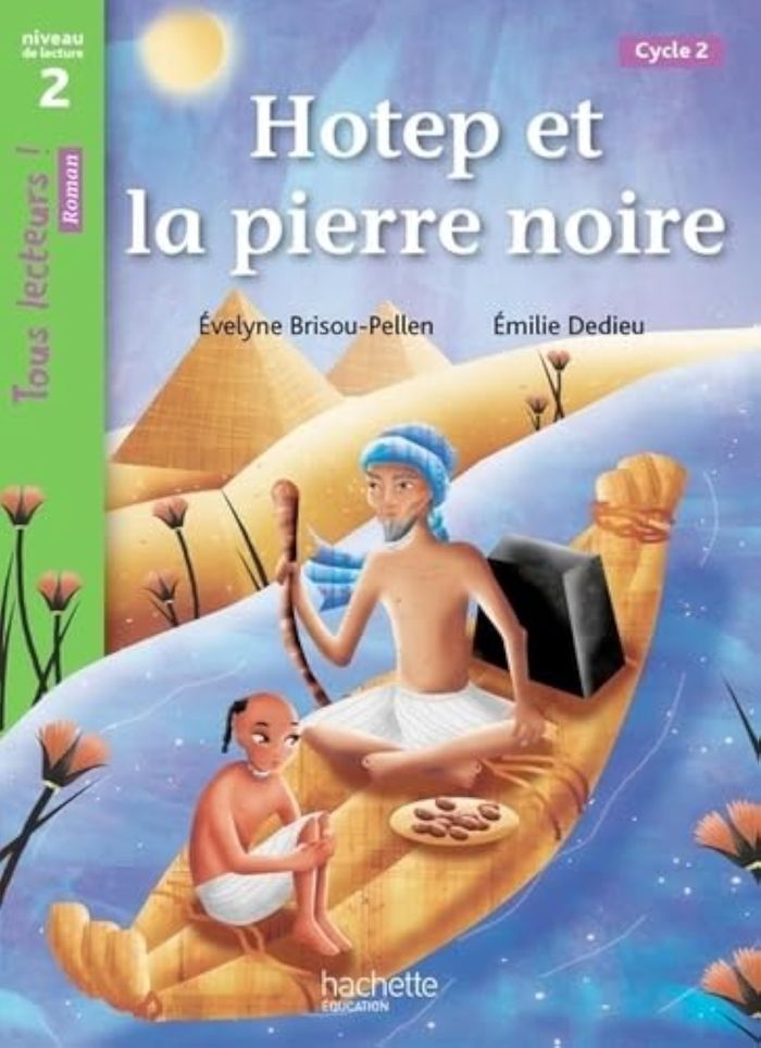 Couverture du livre « Hotep et la pierre noire », librairie Les Contes Infusés à Corte