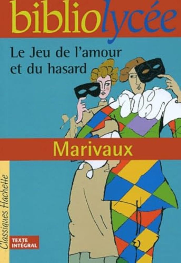 Couverture du livre « BIBLIOLYCEE - LE JEU DE L'AMOUR ET DU HASARD, MARIVAUX » de Pierre Marivaux, librairie Les Contes Infusés à Corte