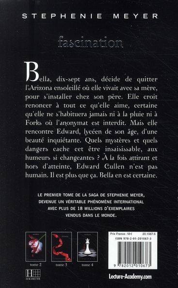 Quatrième de couverture de « Fascination »